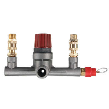 Air Compressor Pump Pressure Switch Control + Valve Gauges Regulator