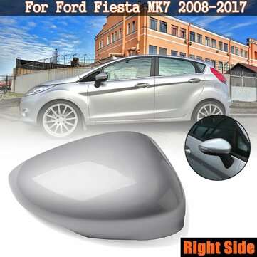Left/Right Side Door Wing Rearview Mirror Cover Cap Silver For Ford Fiesta MK7 ... (TYPE: )