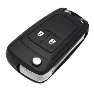 2 Button 433MHz Flip Remote Fob Key ID46 Chip For OPEL VAUXHALL Astra Insignia