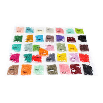 36 Colors DIY Diamond Painting Round Tiles Diamond Embroidery Stone Accessory