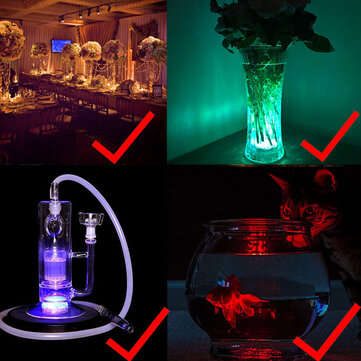 4PCS Multicolor Infrared LED Submersible Swimming Pool Light Remote Control Pond Party Underwater La