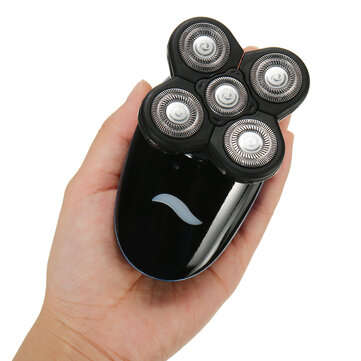 Rotary 5D USB Rechargeable Cordless Mens Electric Shaver Razor Bald Head Hair Trimmer