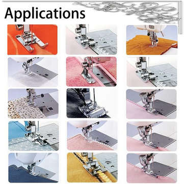 48Pcs Sewing Machine Presser Foot Feet Tool Kit Set Multiple Application