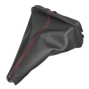 Black Leather Gear Stick Shift Lever Knob Gaiter Dust Cover For VW Golf Bora