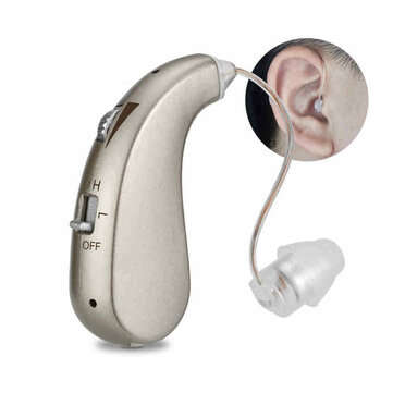 USB Rechargeable Portable Hidden Hearing Sound Voice Aid Amplifier with 4 Earplug