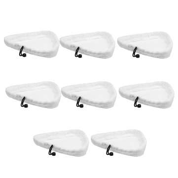 8Pcs Steam Cleaner Mop Pads Replacement Clothes Micro Fibre Washer Cleaning
