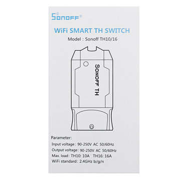 SONOFF TH16 DIY 16A 3500W Smart Home WIFI Wireless Temperature Humidity Thermostat Switch