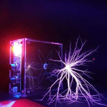 BNC Tesla High-frequency Electric ARC Music Tesla Coil with 48V 2A Power Supply