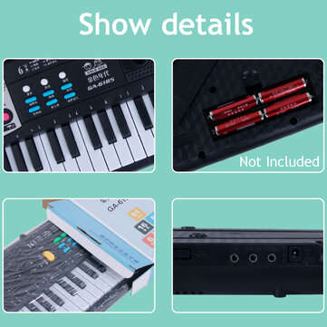 61 Keys Digital Music Electronic Keyboard Electric Piano Organ & Microphone Set