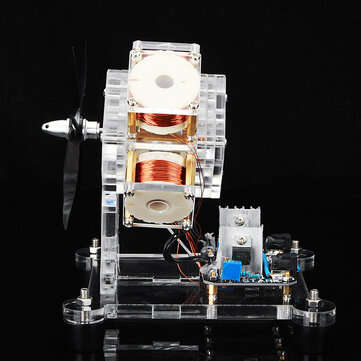 Four Coil Brushless Motor Fan Blade High-speed Turbine Hall Electric Machine Model