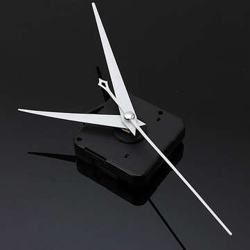 10Pcs DIY White Triangle Hands Quartz Black Wall Clock Movement Mechanism