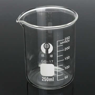 3Pcs 100ml 150ml 250ml Beaker Set Graduated Borosilicate Glass Beaker Volumetric Measuring Lab Glass