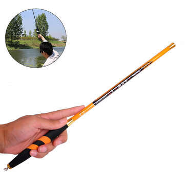 Zanlure 3.4-3.6m Full Carbon Fiber Ultra-light Ultra Hard Telescopic Fishing Rod Porta... (size1: M)