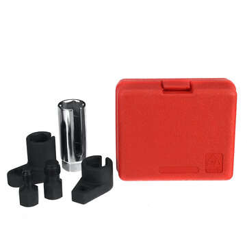 5PCS Universal 7/8" / 22mm Oxygen Sensor Repair Tool Set Disassemble Socket Thread Chasers Wrench Ma