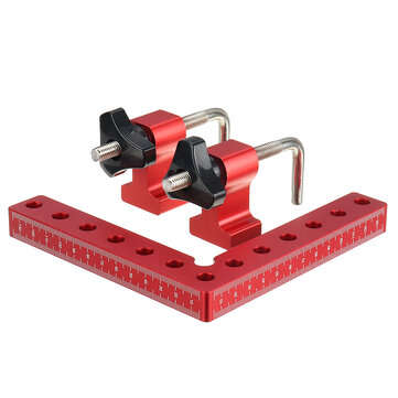 Drillpro 100/120/140mm Two Side Metric Scale Woodworking Precision Clamping Square ... (SIZE: 140MM)