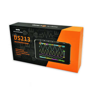 MINI DS213 Digital Storage Oscilloscope Portable 15MHz Bandwidth 100MSa/s Sampling Rate 2 Analog Cha