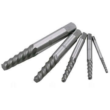 10Pc HSS Screw Extractor Left Hand Cobalt Drill Bit Set Easy to Lift from Broken Bolt Tools With Iro