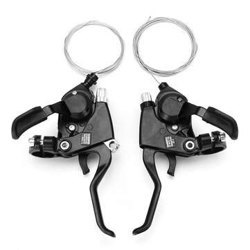 1 Pair BIKIGHT 3x7 21Speed MTB Bike Bicycle Cycling Trigger Gear Shifter with Inner Bike Shifter Cab