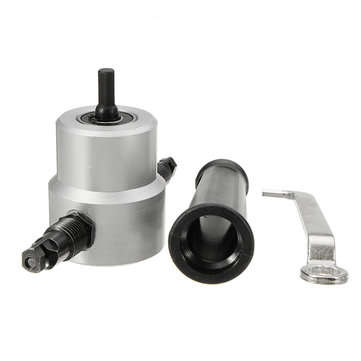 Drillpro YT-160A Double Head Sheet Metal Nibbler Cutter Drill Attachment Metal Sheet Cutter