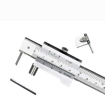 0-200mm Marking Vernier Caliper With Carbide Scriber Parallel Marking Gauging Ruler Measuring Instru