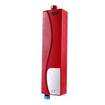 3000W Mini EU Elegant Instant Hot Water Heater Electric Indoor Tankless Water Heater... (COLOR: RED)