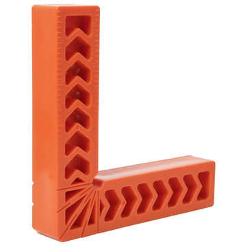 Drillpro 12Pcs 90 Degree Right Angle Auxiliary Locator 3/4/6 Inch Woodworking Tools Plastic Clamp Sq