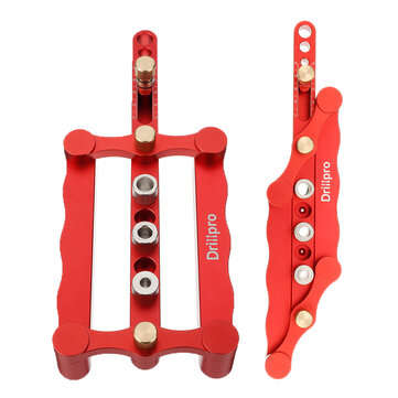 Drillpro Self Centering Dowelling Jig for Metric Dowels 6/8/10mm Precise Punch Locator Drilling Tool