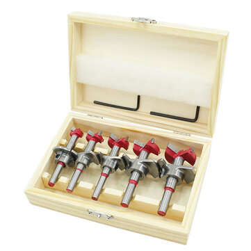 Drillpro 5Pcs Forstner Drill Bit Set 15 20 25 30 35mm Wood Auger Cutter Hexagon Wrench... (SIZE: 2#)