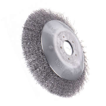 Drillpro 150mm Steel Wire Trimmer Head Derusting Weeding Wheel Grass Brush Cutter Dust Removal Weedi