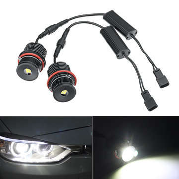 2pcs 80W Angel Eyes Error Free LED Halo Ring Lights Bulbs for BMW E39 E53 E63