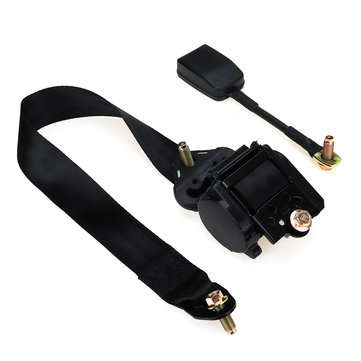 Universal 3 Point Retractable Car Safety Lap Inertia Seat Belt For Auto Cars