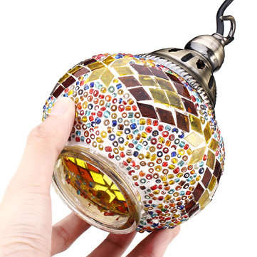 Handmade Swan Lamp Vintage Glass Turkish Style Bedside Home Table Night Light