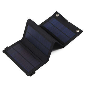 30W 5V Foldable Sunpower Solar Panel Charger Solar Power Bank USB Backpack Camping Hiking