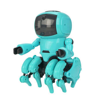 Mofun 962 DIY STEAM 8-Legged Smart RC Robot Gesture Sensing Infrared Following Obstacle Avoidance As