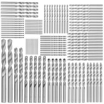 Drillpro 99Pcs High Speed Speed HSS Twist Drill Bit Set 1.0-10.0mm Drill Set for Wood ... (SIZE: 1#)