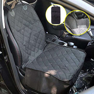 Pet Car Seat Cover Dog Car Front Nonslip Protector Mat With Zipper 600D Oxford Cloth (PATTERN: B)