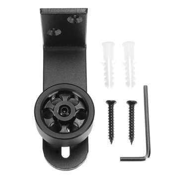 Adjustable Sliding Barn Door Hardware Wall Guide Bottom Floor Roller Guide with Screws Tools Kit