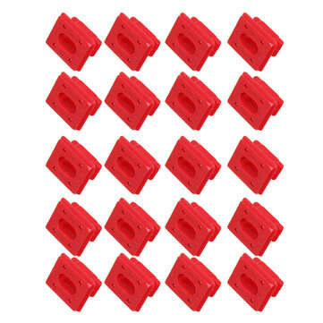 20pcs/set Dashboard Dash Trim Strip Clips Red Insert Grommets Keeper Clip Fit For BMW E46 E65/E66 E8