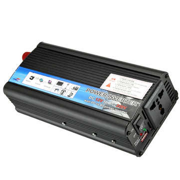 1500W Peak Inverter DC 12V to AC 220V Solar Power Inverter Modified Sine Wave Converter Car Charger