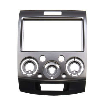 Double 2 Din Car Stereo Fascia Panel Adaptor For Ford Ranger PJ PK Mazda BT-50 (COLOR1: SILVER)