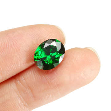Natural Mined Colombia Green Emerald 8x10mm 4.16ct Oval Cut VVS AAA Loose Gems Decorations