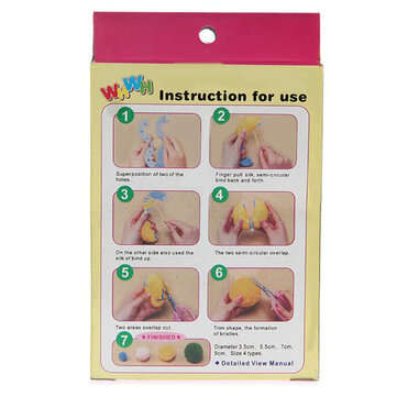 Essential Pom Pom Maker Fluff Ball Weaver Needle Craft Tool Kit