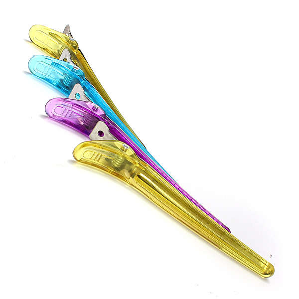 12Pcs Colorful Salon Hairdressing Clips Clamps Hair Grip