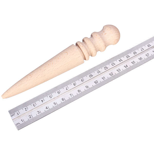 Multi-size Round Wood Edge Slicker Leather Burnisher DIY Leather Tool