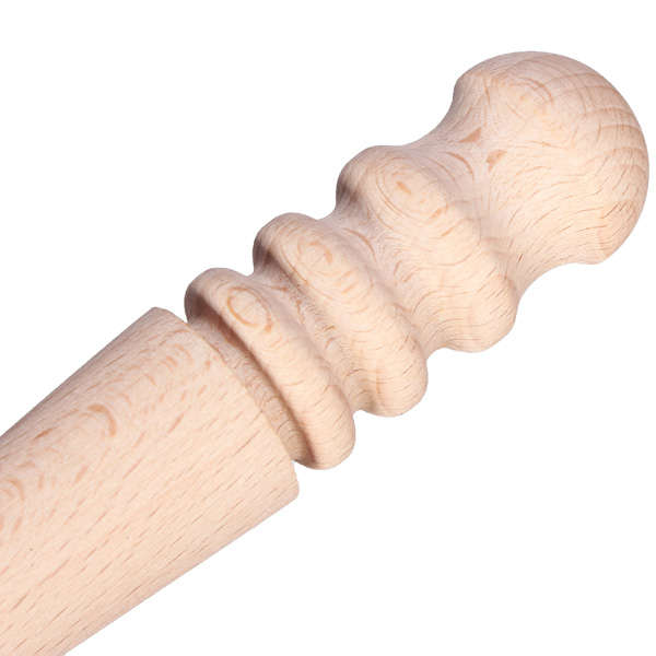 Multi-size Round Wood Edge Slicker Leather Burnisher DIY Leather Tool