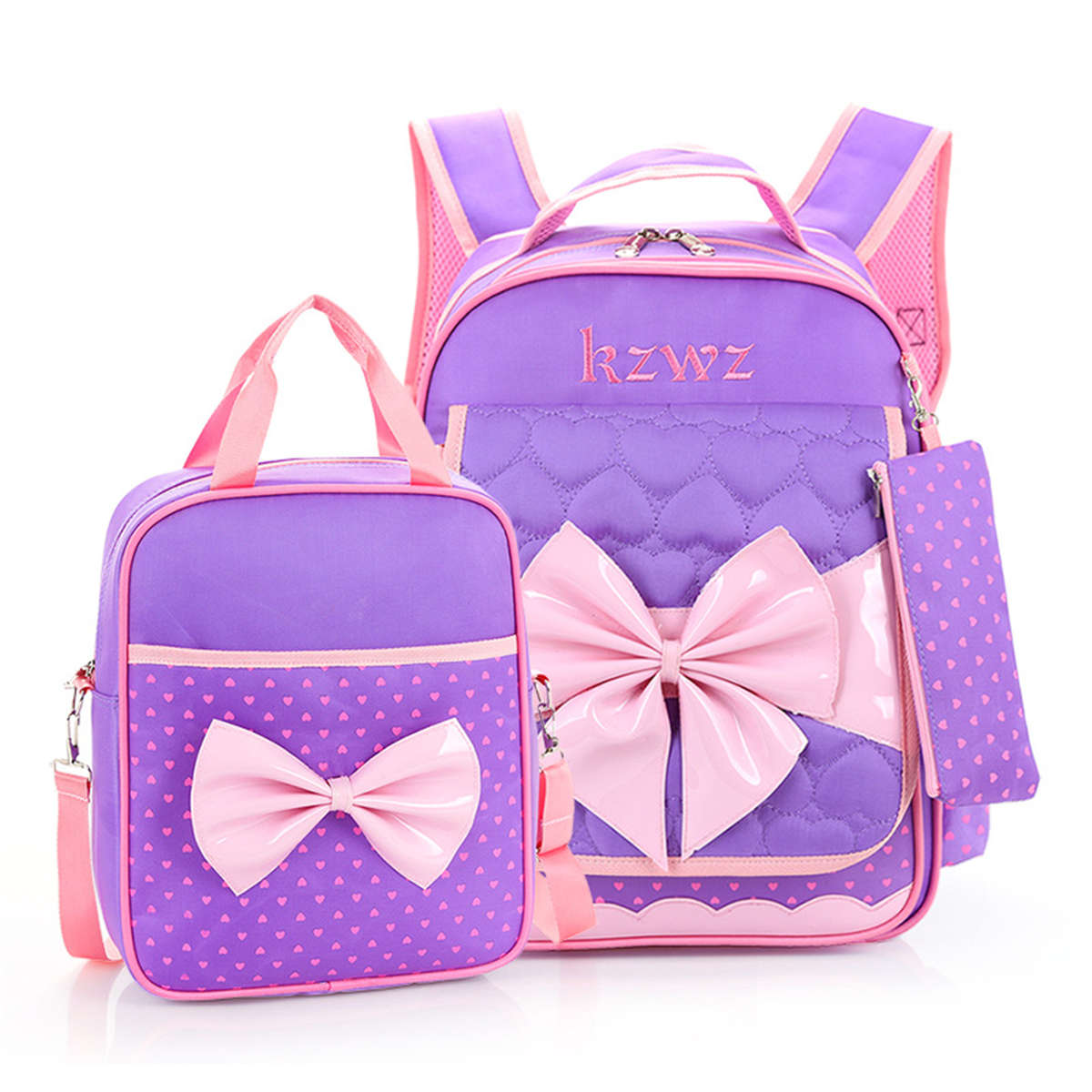 New 3 Pcs School Bag Sets Shoulder Bag Nylon Cross body Bags Camping Travel Back