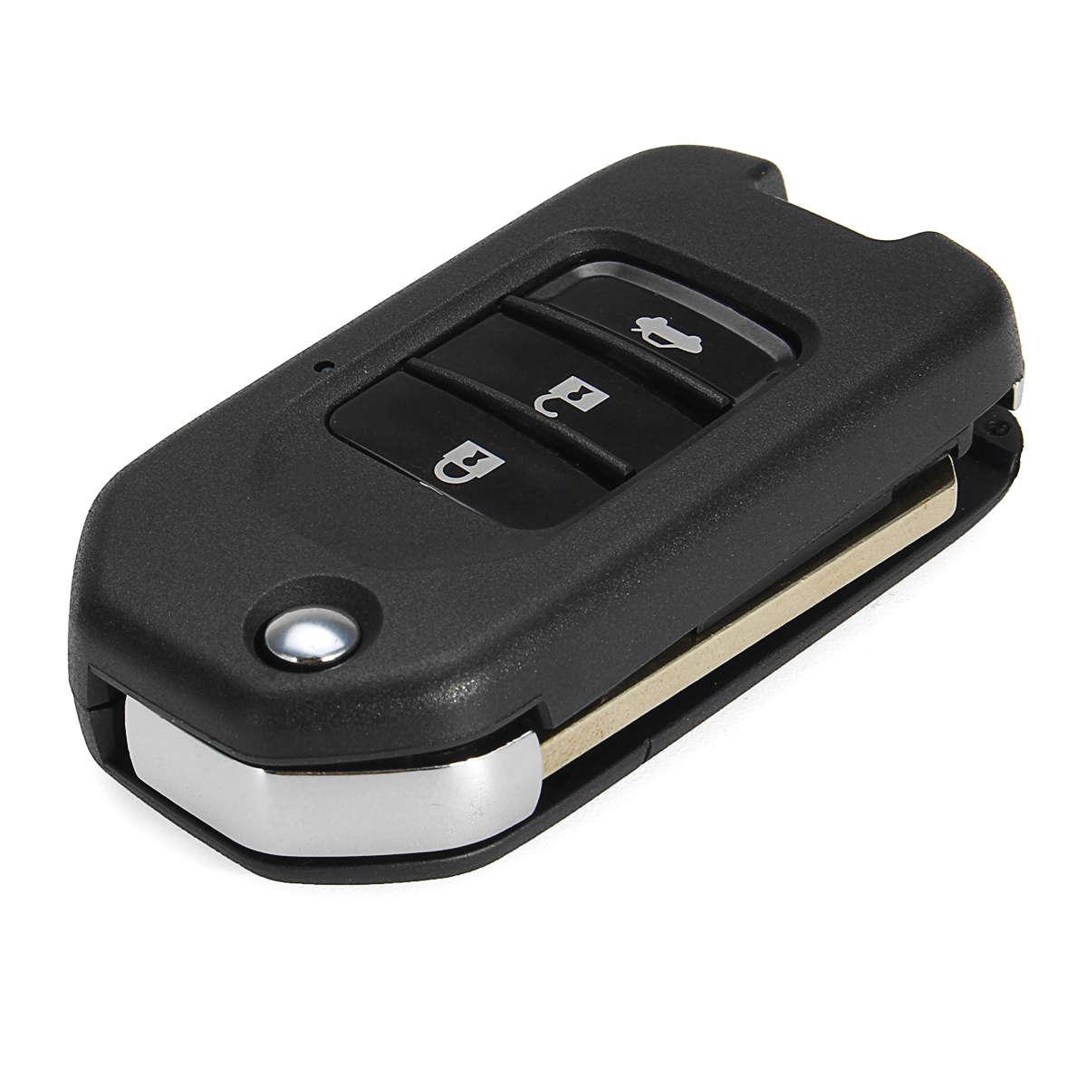 Car 3 Button Remote Fold Key Fob Case/bag Flip Shell for Honda Civic