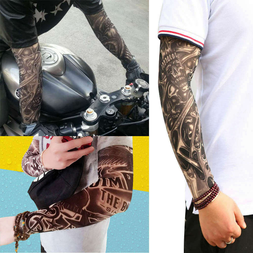 10pcs Tattoo Cooling Arm Sleeves Cover Motorcycle Riding Basketball