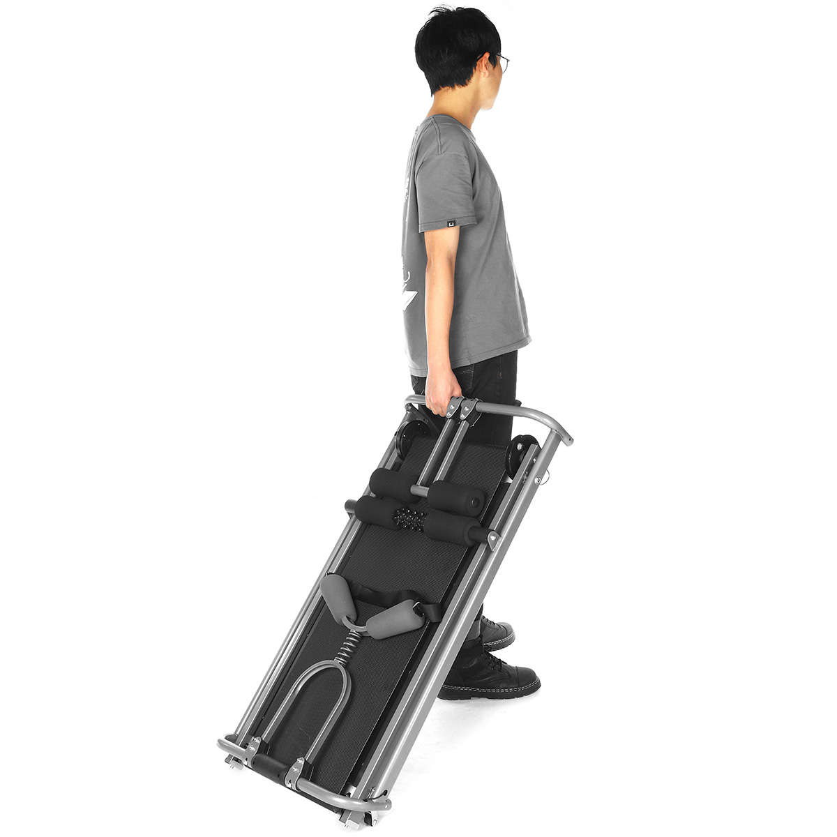 LCD Folding Treadmills Multifunctional Twisting Running Supine Massage Home Gym Fitness Exercise Equ