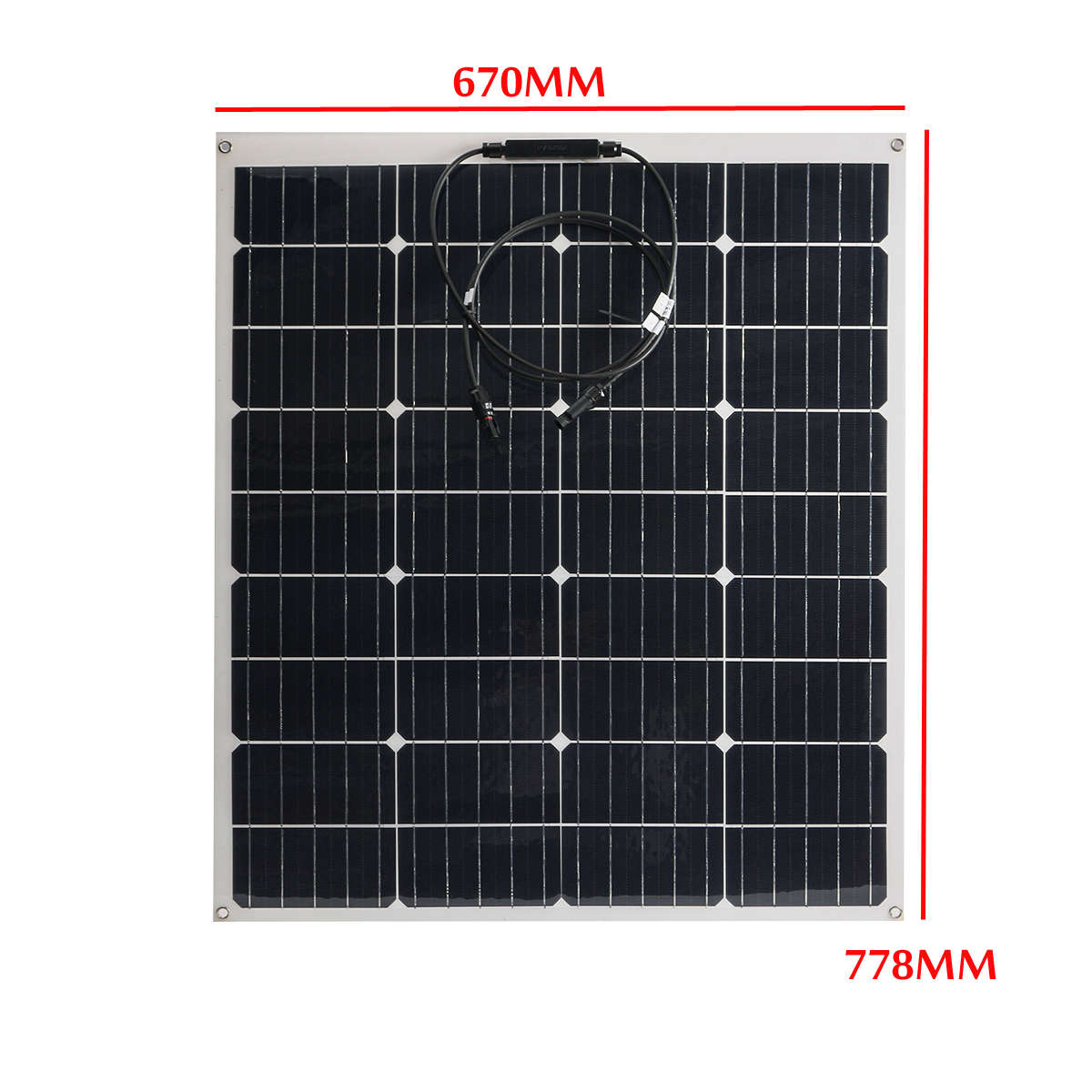 240W 18V Highly Flexible Monocrystalline Solar Panel Tile Mono Panel Waterproof